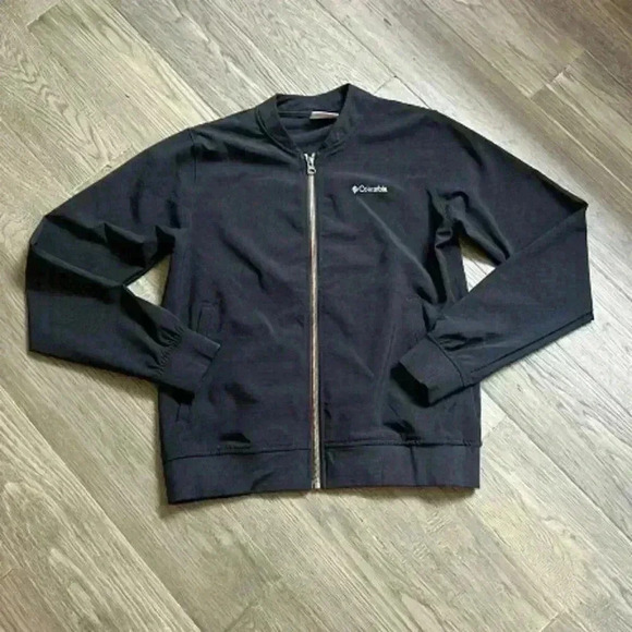 🔥columbia🔥 | Black anytime casual full zip bomber jacket / water resistant - Picture 1 of 10